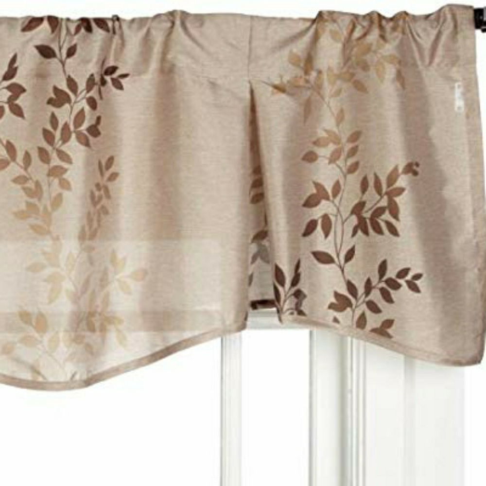 Pair of Printed Faux Silk Valances
